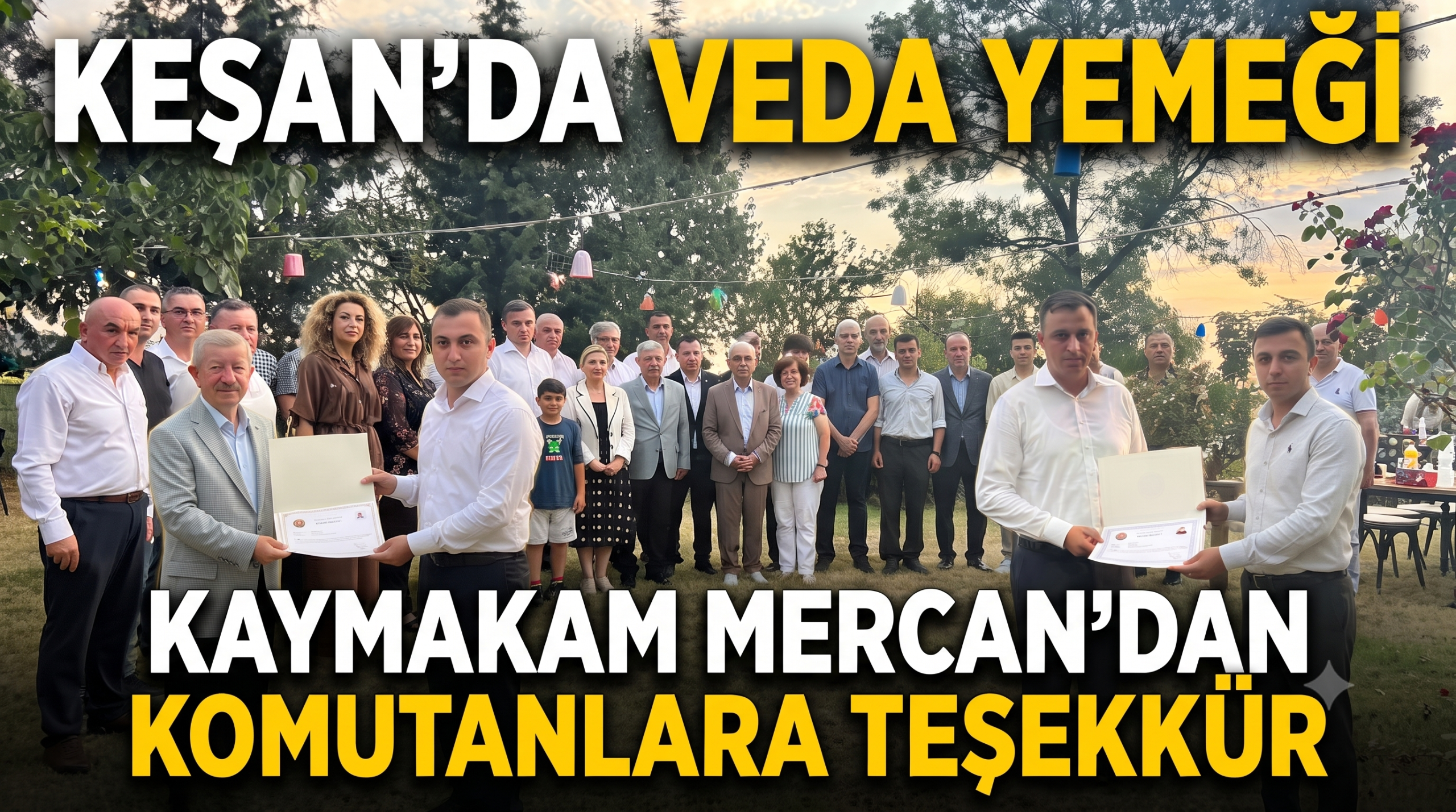 Kaymakam Mercan’dan komutanlara teşekkür