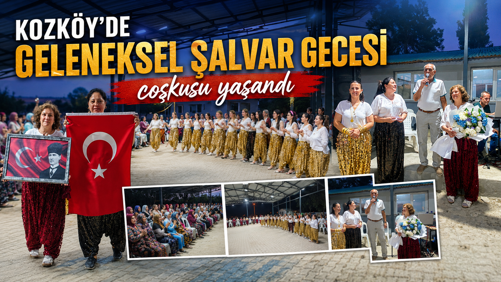 Kozköy’de Geleneksel Şalvar Gecesi coşkusu yaşandı
