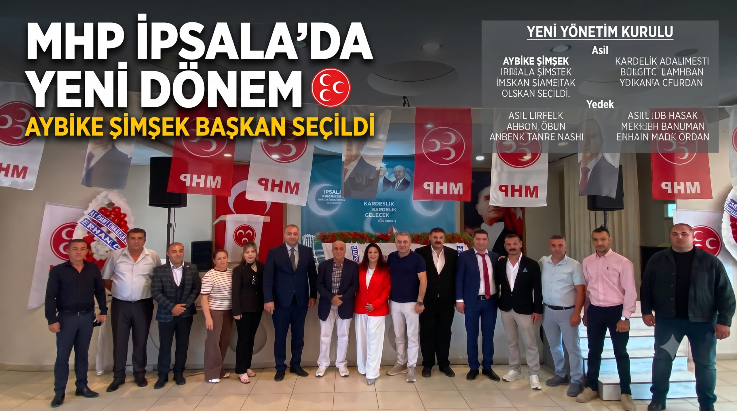 MHP İpsala’da Aybike Şimşek başkan seçildi