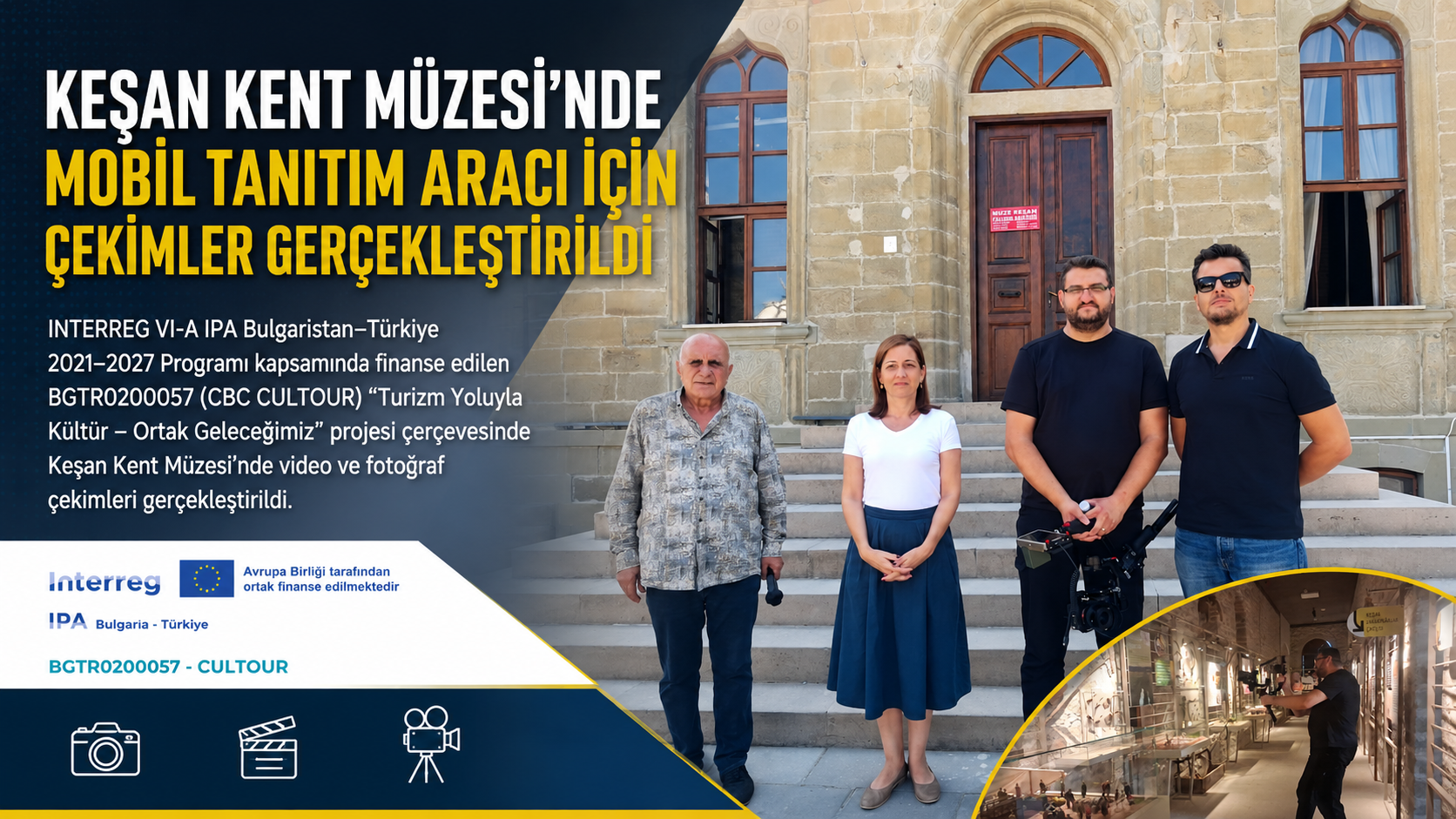 Keşan Kent Müzesi’nde çekimler gerçekleştirildi