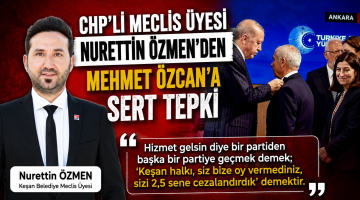 Nurettin Özmen’den Mehmet Özcan’a sert tepki