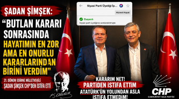 Şimşek, İstifam en zorlu kararım oldu”