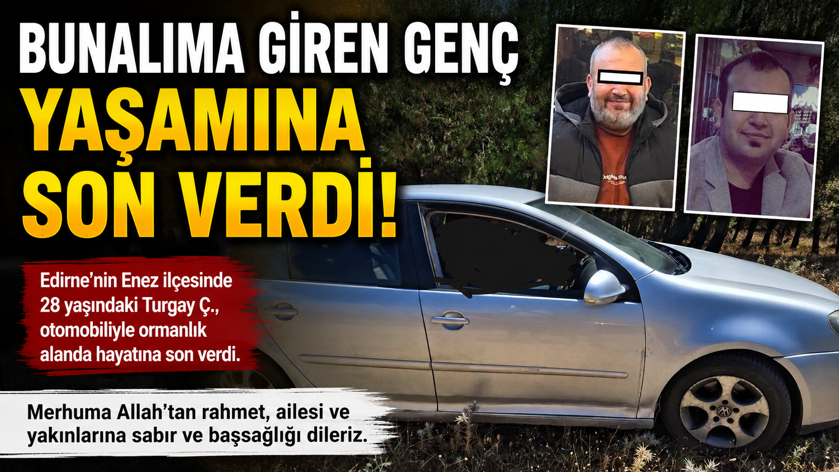 Enez’de Acı Olay: 28 Yaşındaki Genç Hayatını Kaybetti