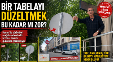 Bir tabelayı düzeltmek bu kadar mı zor?