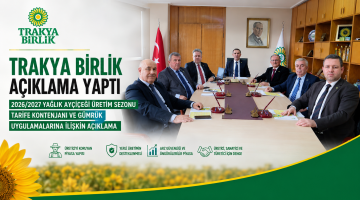 Trakya Birlik Yönetiminden açıklama