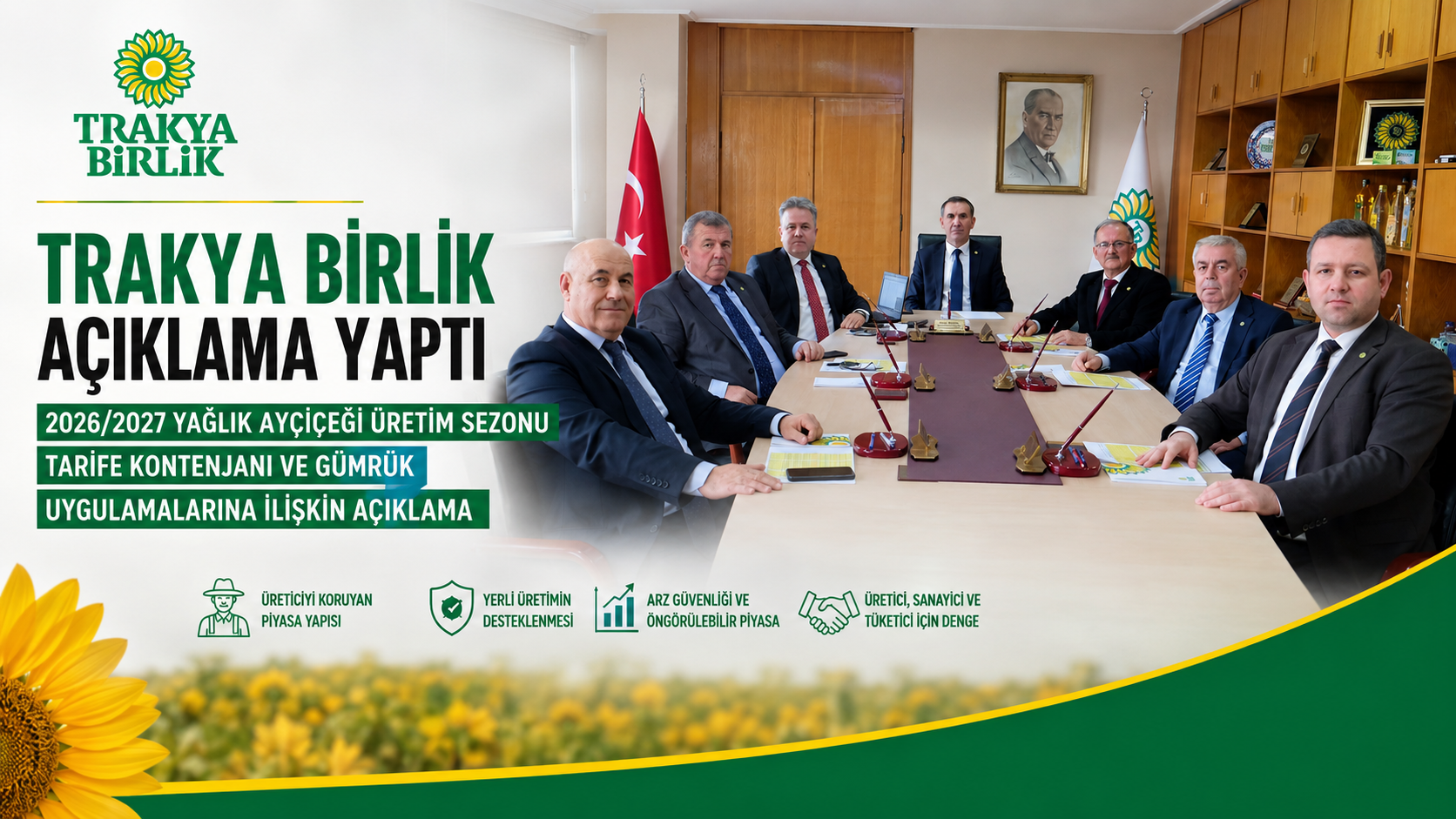 Trakya Birlik Yönetiminden açıklama