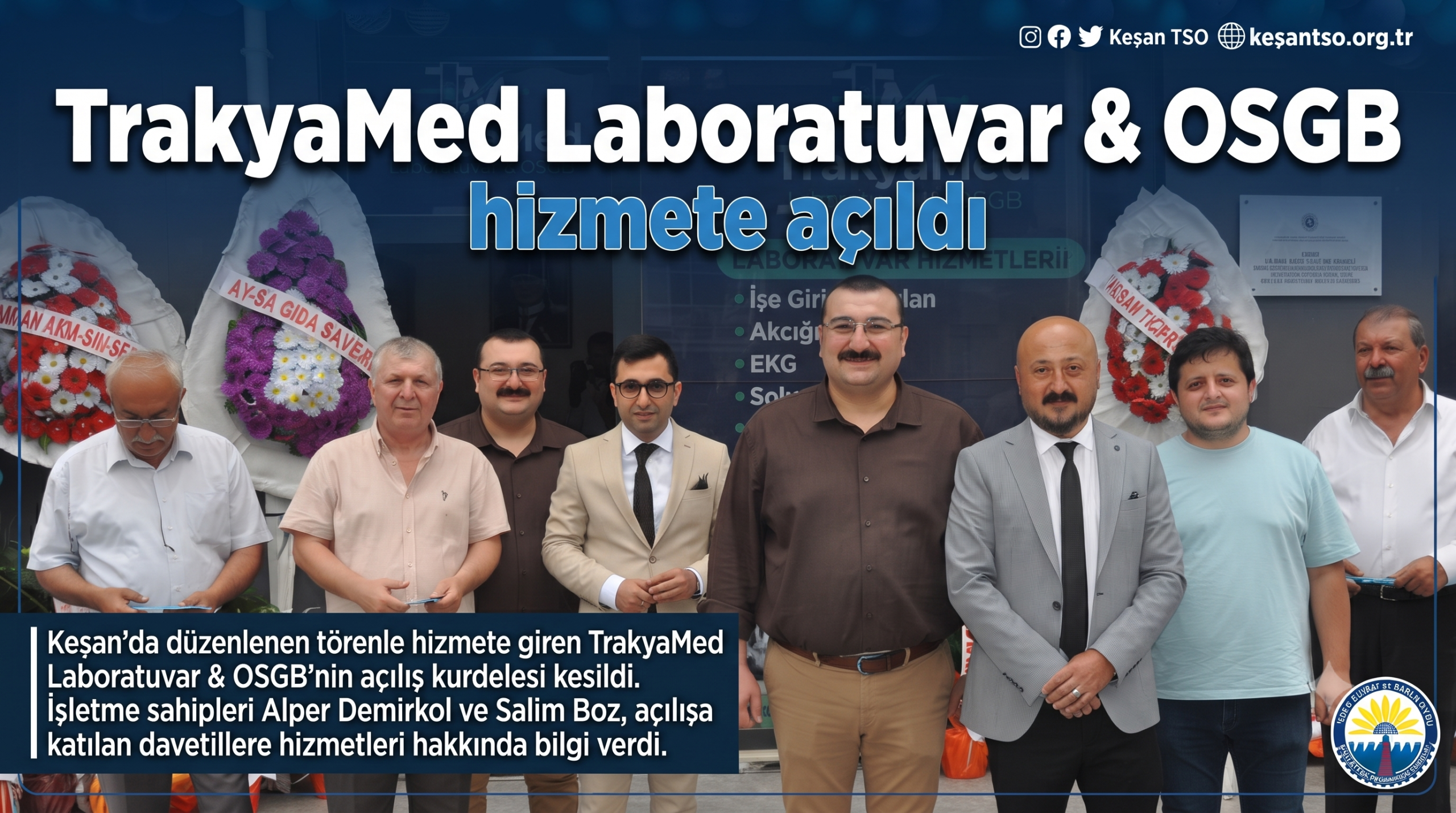TrakyaMed Laboratuvar & OSGB hizmete açıldı