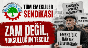 Tüm Emekliler Sendikası: “Zam değil, yoksulluğun tescili!”