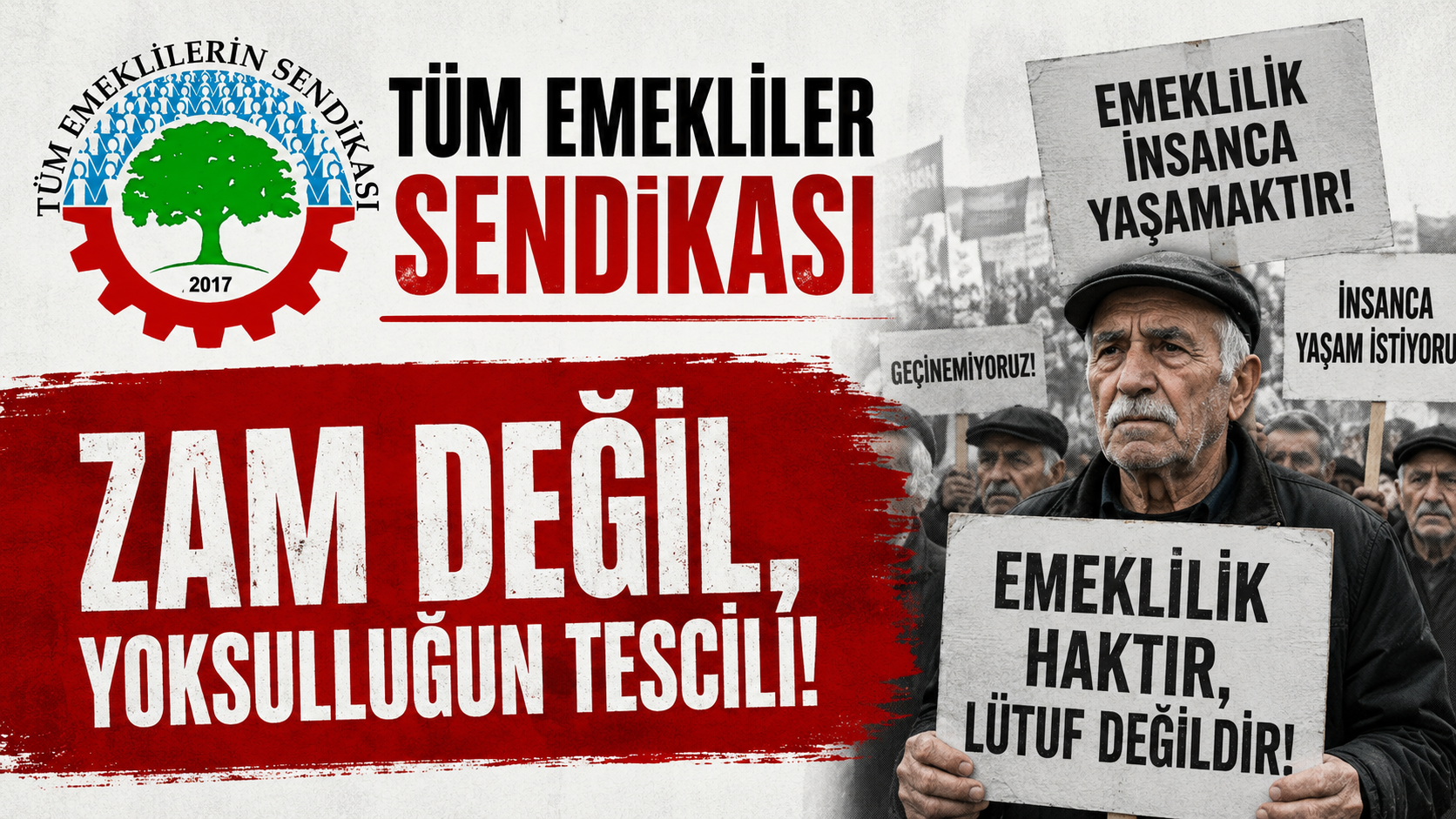 Tüm Emekliler Sendikası: “Zam değil, yoksulluğun tescili!”