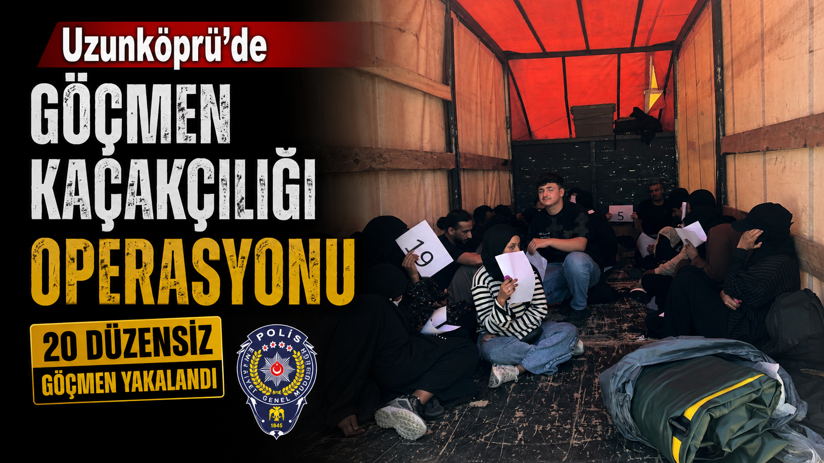 Uzunköprü’de göçmen kaçakçılığı operasyonu