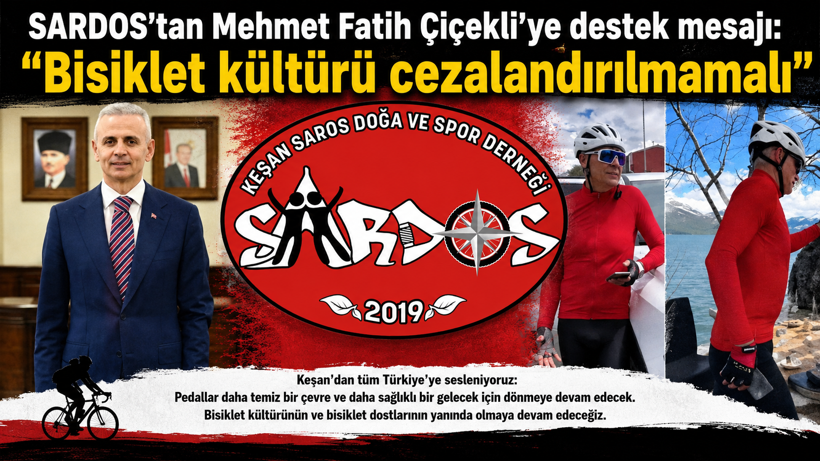 SARDOS’tan Mehmet Fatih Çiçekli’ye destek mesajı