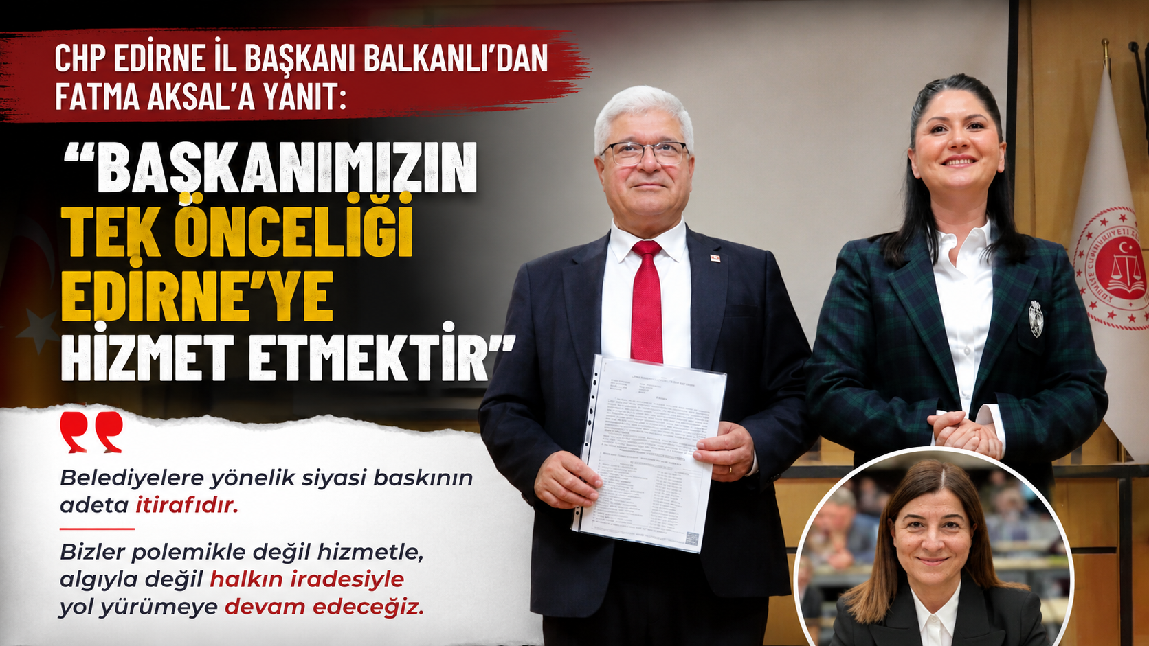Yücel Balkanlı’dan Fatma Aksal’a yanıt
