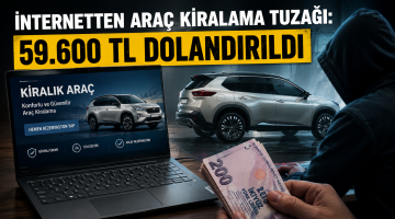 İnternetten araç kiralama tuzağı: 59.600 TL dolandırıldı