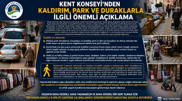 Kent Konseyi’nden kaldırım, park ve duraklarla ilgili önemli açıklama