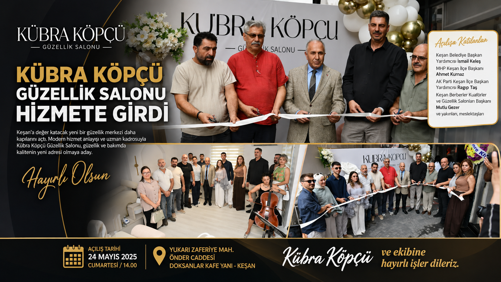 Kübra Köpçü Güzellik Salonu hizmete girdi