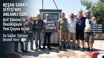 Kartlı hayır çeşmesi törenle açıldı