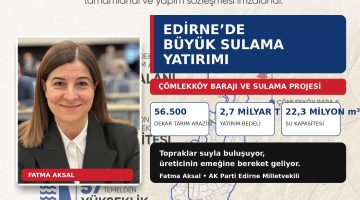 Çömlekköy Barajı ile topraklar suya kavuşuyor