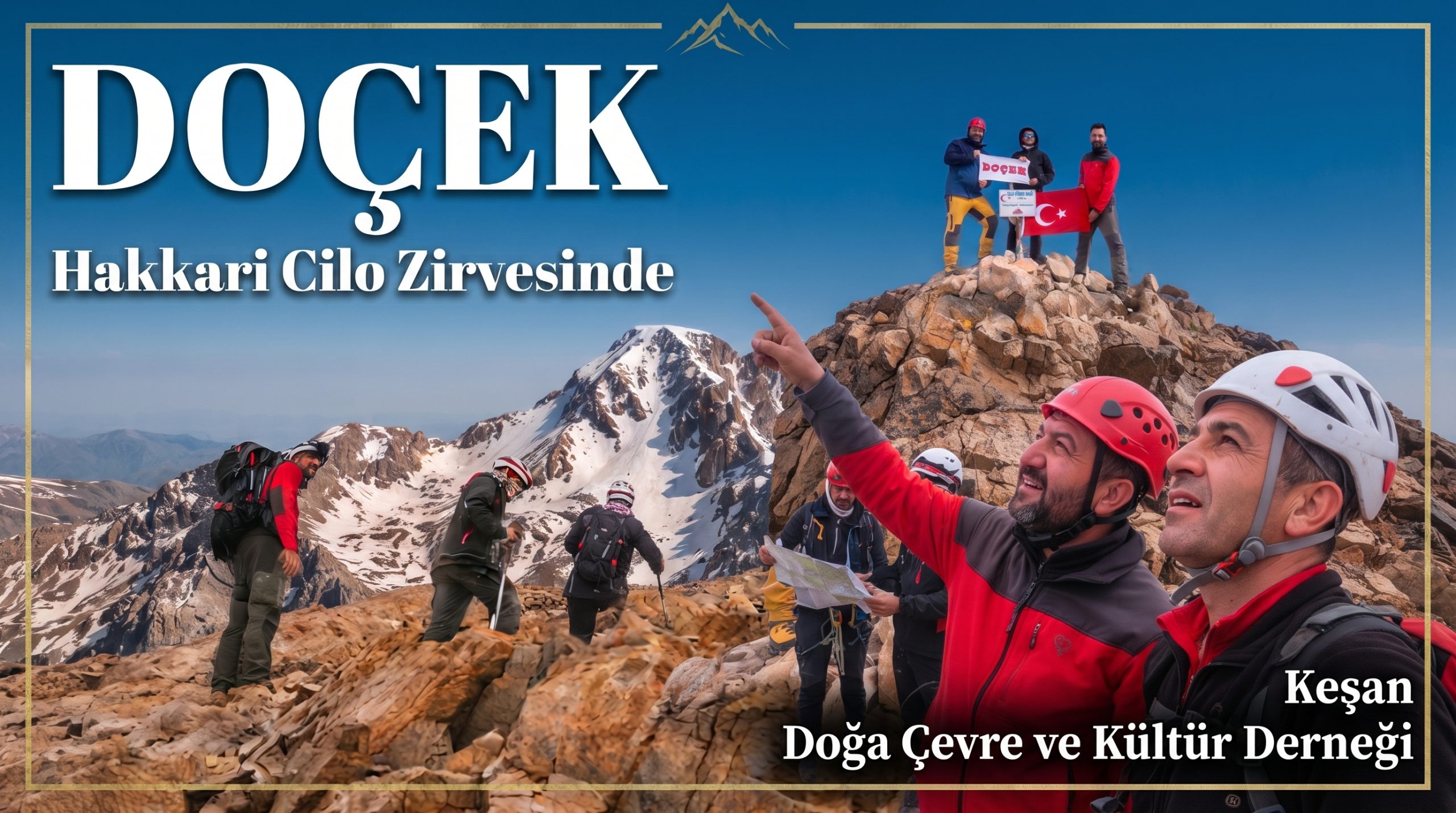 DOÇEK Hakkari Cilo zirvesinde