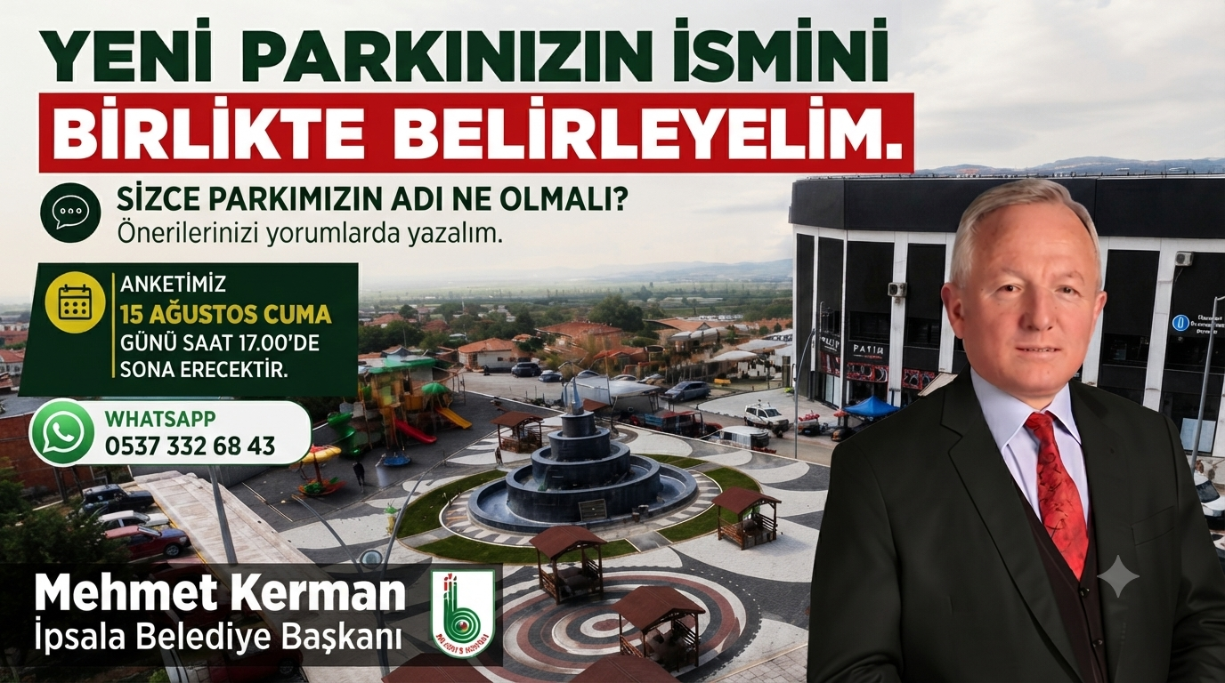 İpsala’da yeni parkın adını halk belirleyecek!