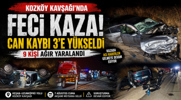 Kozköy kavşağındaki kazada can kaybı 3’e yükseldi