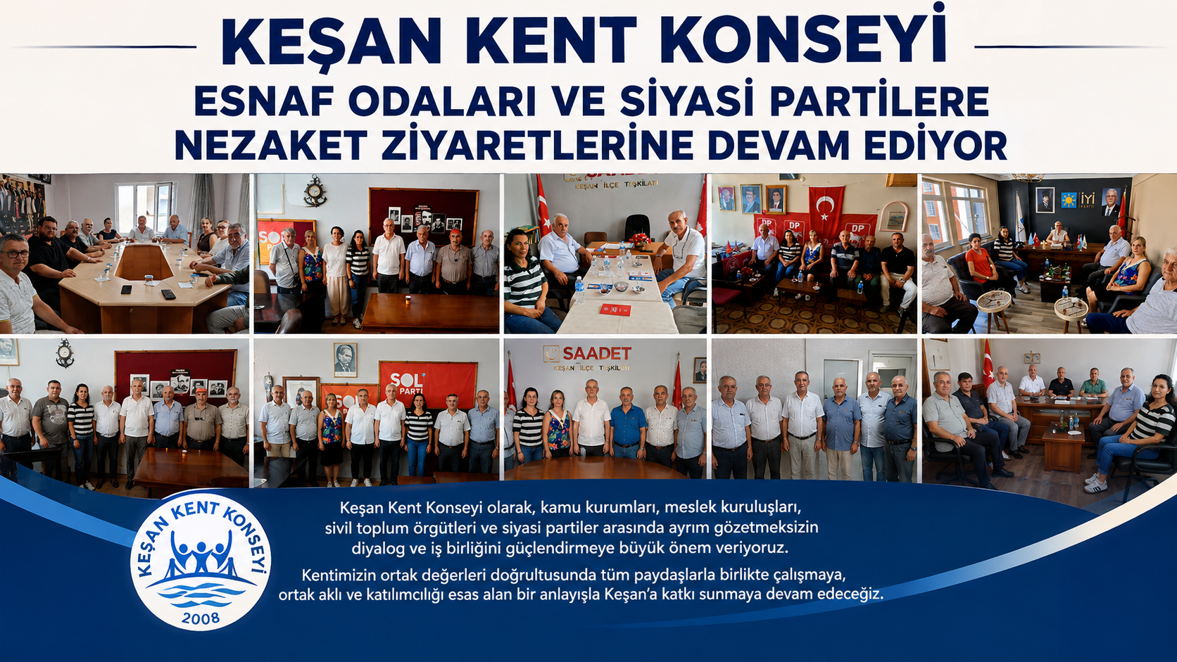 Kent Konseyi ziyaretleri sürdürüyor