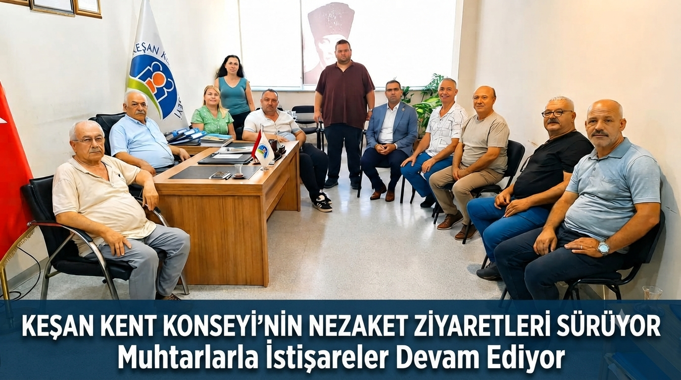 Keşan Kent Konseyi’nin nezaket ziyaretleri sürüyor