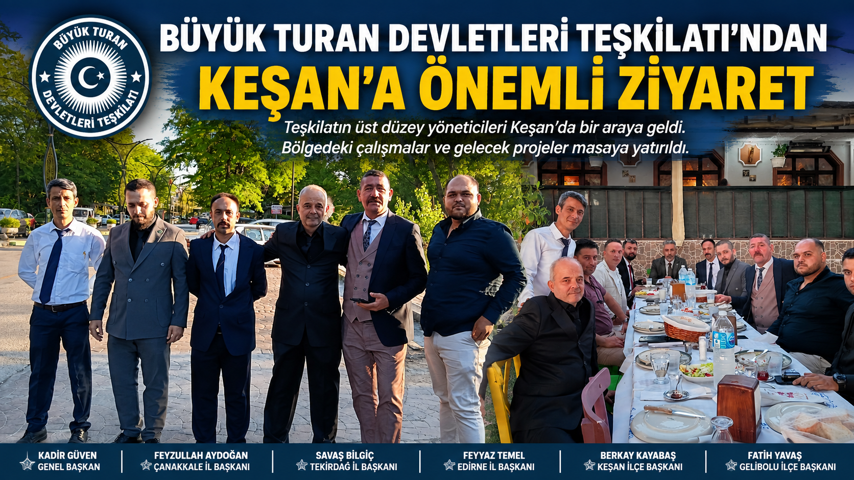 Büyük Turan Devletleri Teşkilatı’ndan Keşan’a önemli ziyaret