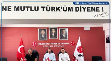 Keşan TSO’dan MHP İlçe Başkanı Ahmet Kurnaz’a ziyaret