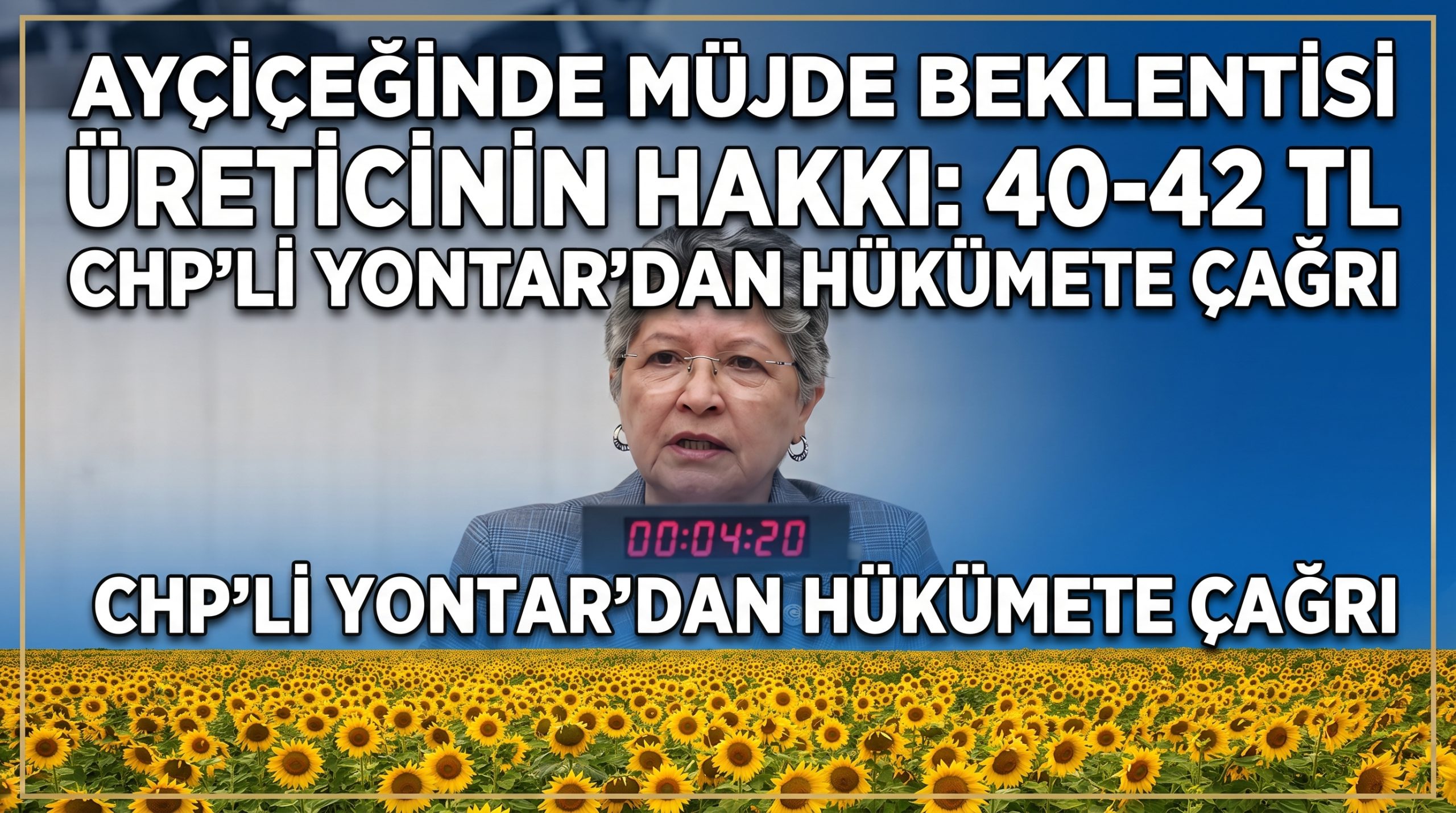 Yontar “Üretici fiyat olarak 40-42 TL bekliyor”