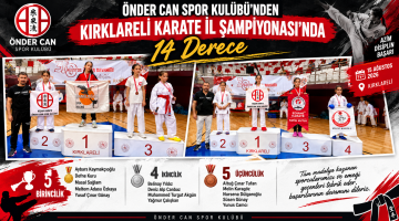 Önder Can Spor Kulübü’nden 14 derece