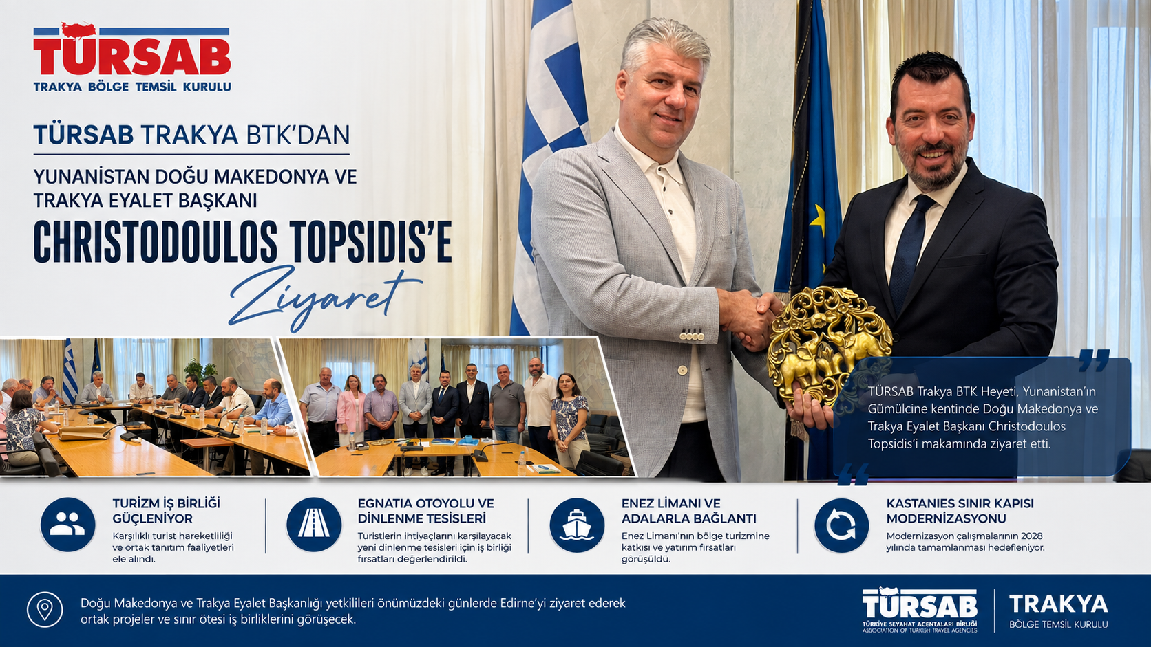 TÜRSAB’dan Yunanistan’a ziyaret