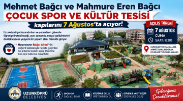 Uzunköprü’de Spor Kültür Tesisi 7 Ağustos’ta açılıyor
