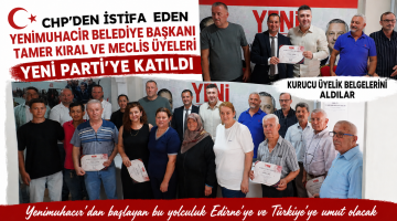 Tamer Kıral ve CHP Meclis Üyeleri Yeni Parti’ye geçti