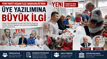 YENİ Parti’nin üye yazılımına büyük ilgi