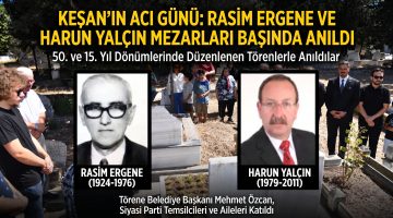 Rasim Ergene ve Harun Yalçın mezarları başında anıldı