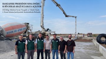 Hamzadere’den “81 bin dekar arazi sulamaya açılıyor”