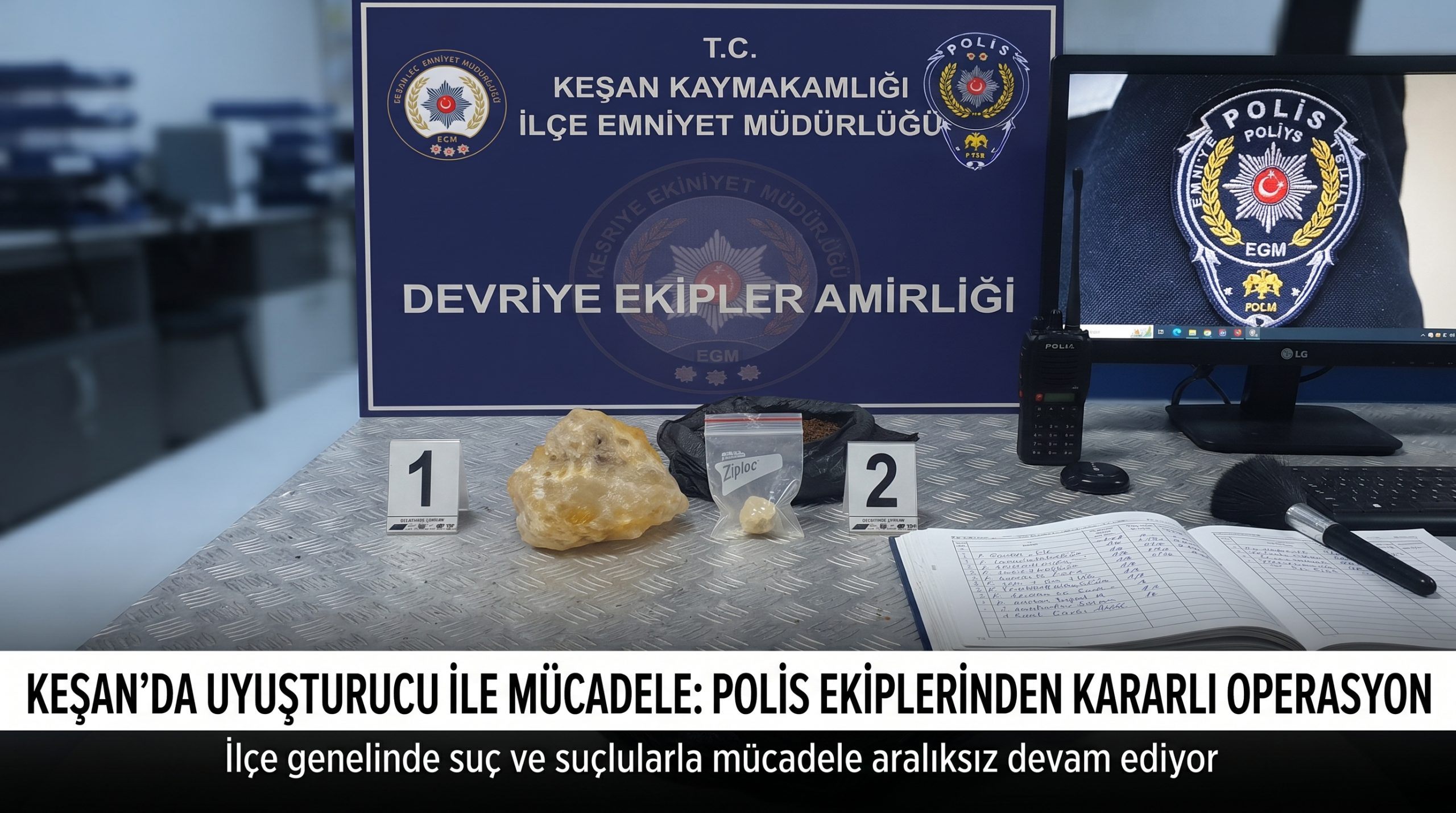 Keşan’da uyuşturucu operasyonu: 2 şüpheli yakalandı