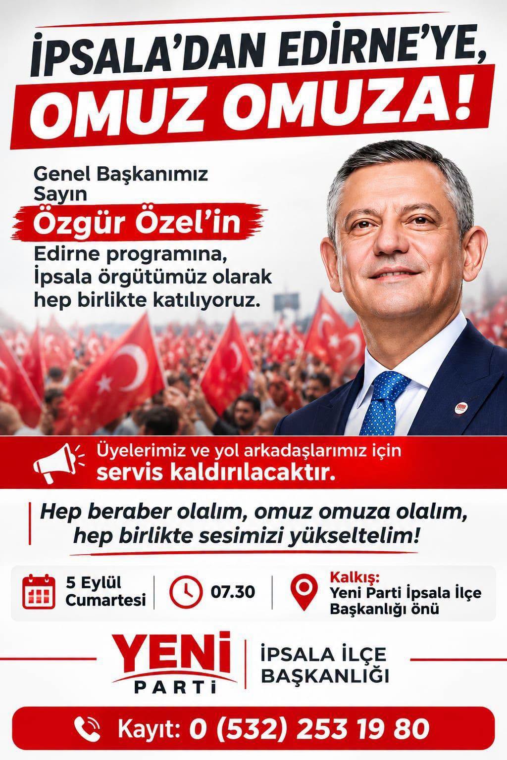 Yeni Parti “Omuz omuza sesimizi yükseltelim”
