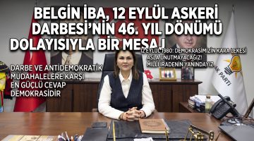 İba’dan 12 Eylül açıklaması