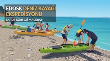 EDOSK, Saros Körfezi’nde deniz kayağı (kano) rotaları açıyor