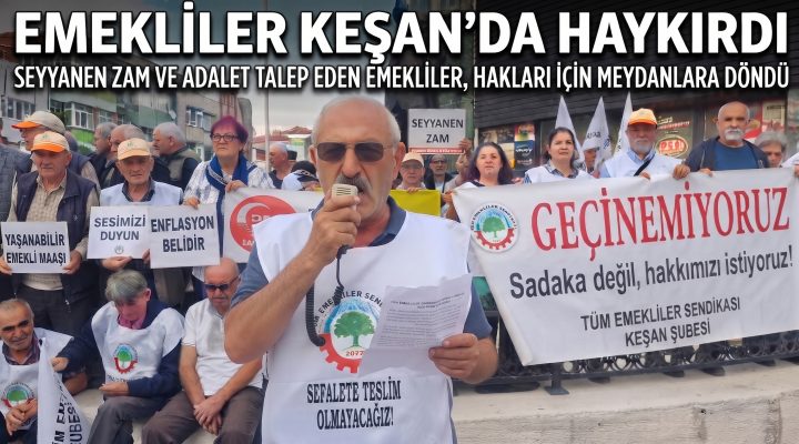 Emekliler bir kez daha haykırdı: “Ge-çi-ne-mi-yoruz”