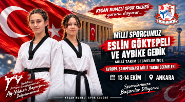 Eslin ve Aybike milli takım seçmelerine katılacak