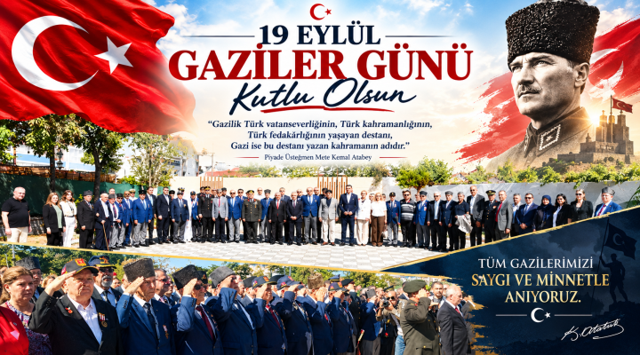 19 Eylül Gaziler Günü kutlandı