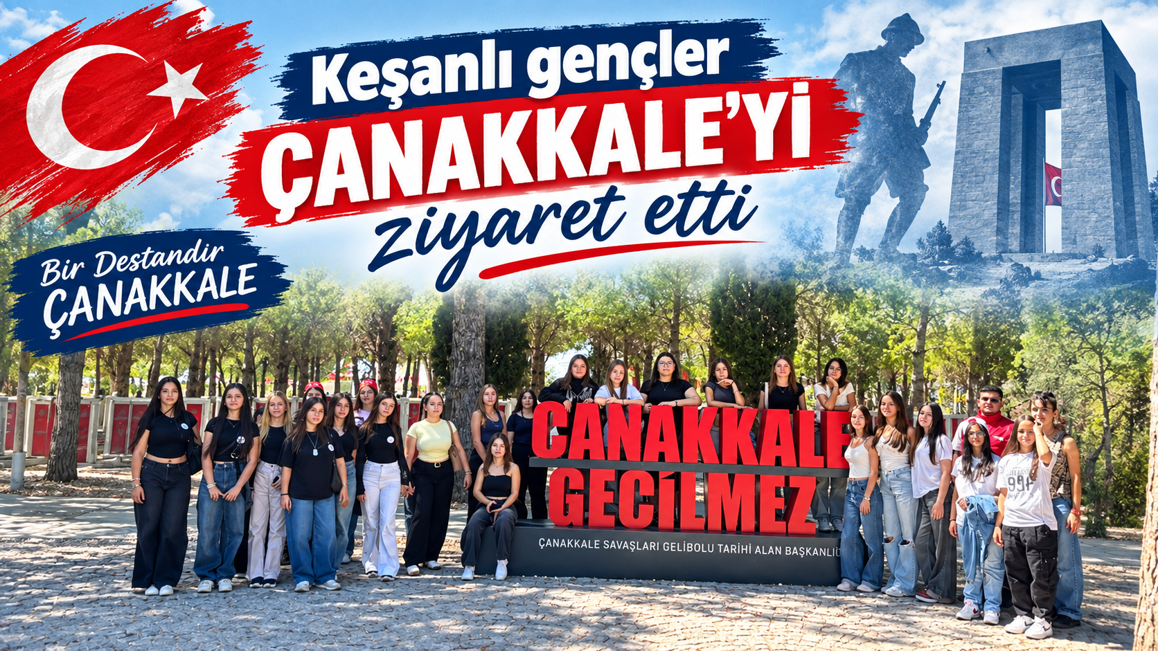 Keşanlı gençler Çanakkale’yi ziyaret etti