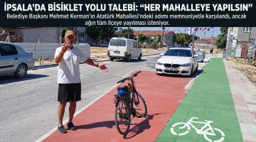 İpsala’da bisiklet yolu talebi: “Her mahalleye yapılsın”