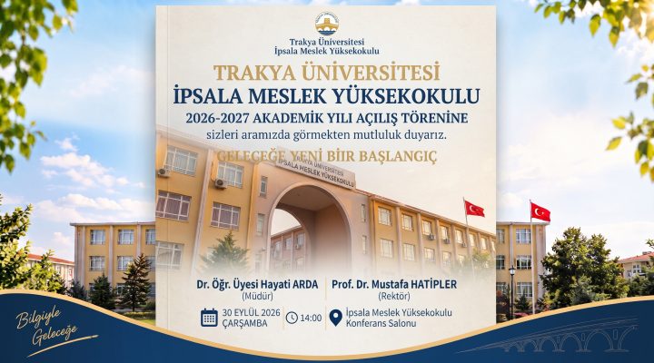 İpsala MYO Akademik Yılı açılış törenine hazırlanıyor
