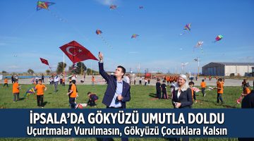 Savaşın gölgesindeki arkadaşları için gökyüzüne umut bıraktı
