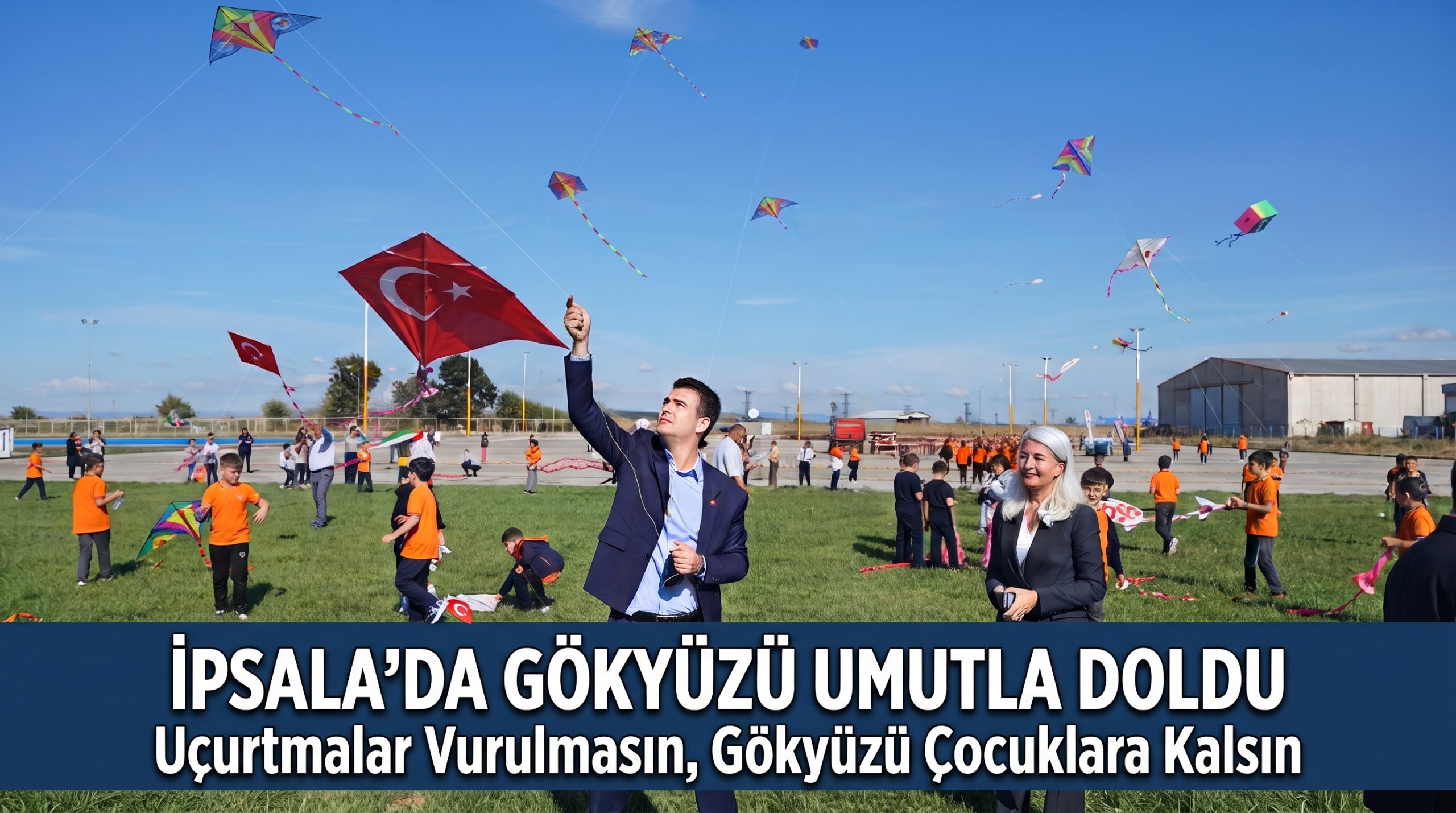 Savaşın gölgesindeki arkadaşları için gökyüzüne umut bıraktı