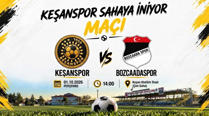 Keşanspor bugün Bozcaadaspor ile hazırlık maçı oynayacak