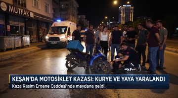 Motosikletli kurye yayaya çarptı : 2 yaralı